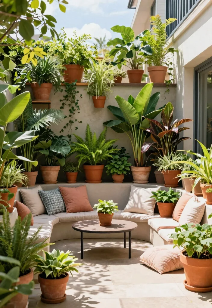 17 Privacy Panels Outdoor Patio Ideas for a Secluded Escape 40 17 Privacy Panels Outdoor Patio Ideas for a Secluded Escape - 10. Potted Plant Privacy Screens 1