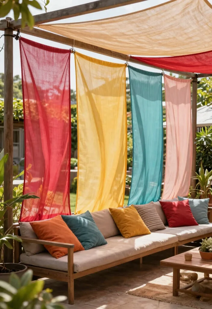 17 Privacy Panels Outdoor Patio Ideas for a Secluded Escape 54 17 Privacy Panels Outdoor Patio Ideas for a Secluded Escape - 14. Eco-Friendly Fabric Screens 1
