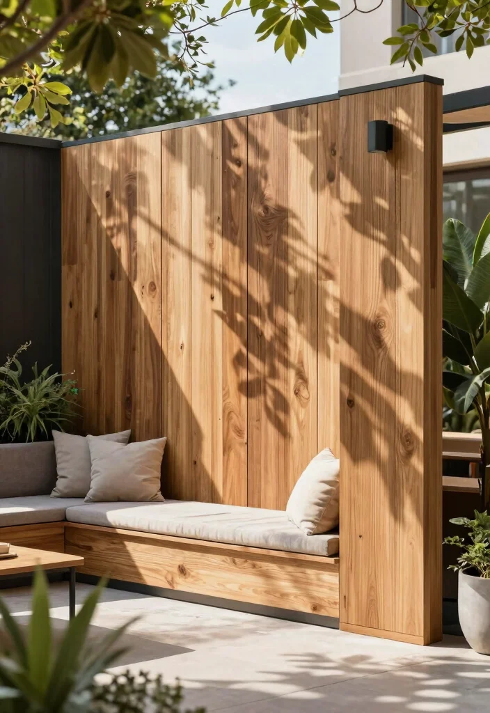 17 Privacy Panels Outdoor Patio Ideas for a Secluded Escape 25 17 Privacy Panels Outdoor Patio Ideas for a Secluded Escape - 5. Recycled Plastic Paneling for Sustainability 1