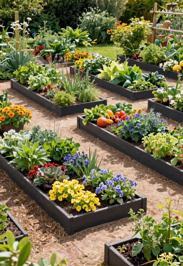 17 Raised Garden Beds Layout Design Landscaping Ideas for Maximum Impact - 15. Edible Landscaping with Raised Beds 1
