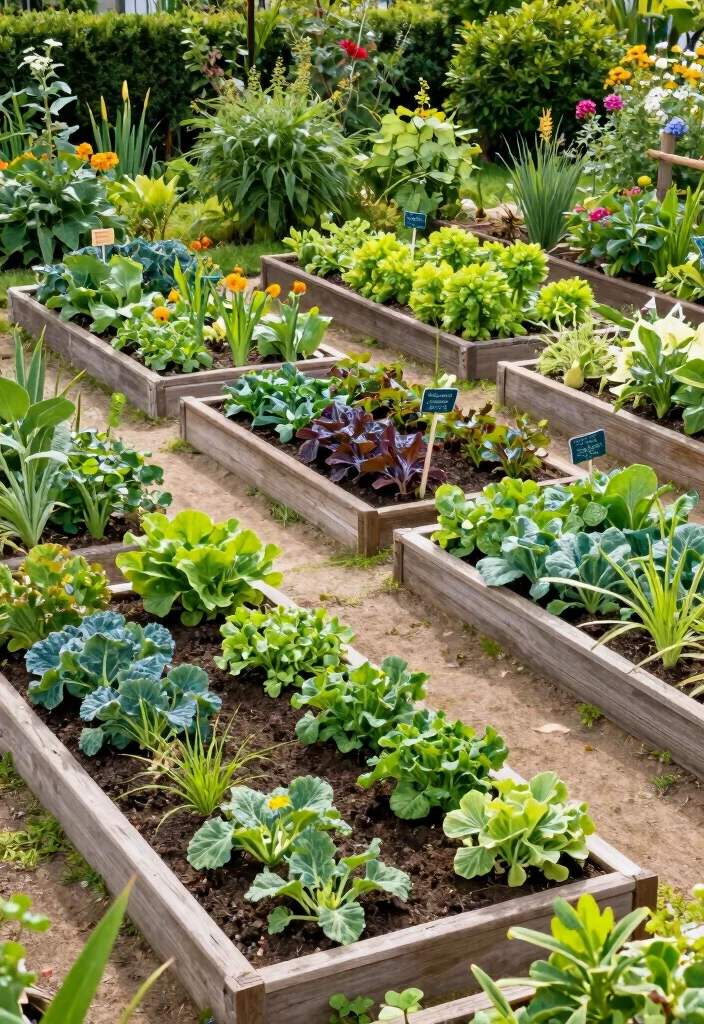 17 Raised Garden Beds Layout Design Landscaping Ideas for Maximum Impact - 16. Seasonal Rotating Raised Beds 1