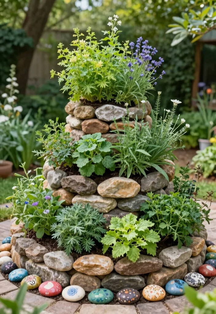17 Raised Garden Beds Layout Design Landscaping Ideas for Maximum Impact - 8. Herb Spiral Garden for Compact Spaces 1