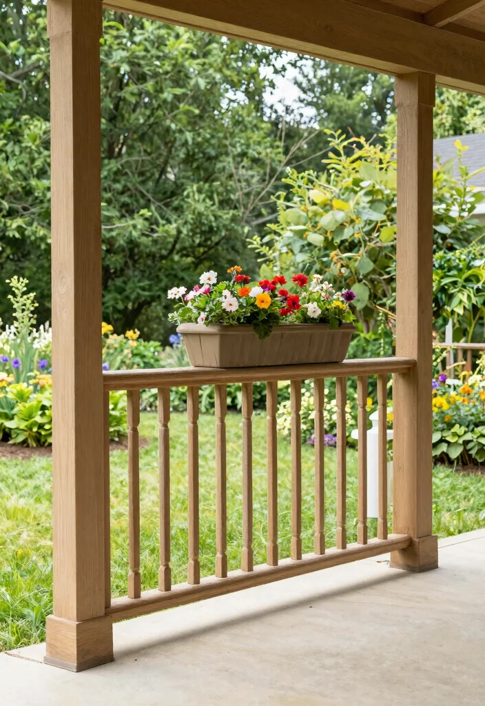 17 Wood Porch Railing Ideas That Add Classic Charm - 11. Double Railing for Added Height 1