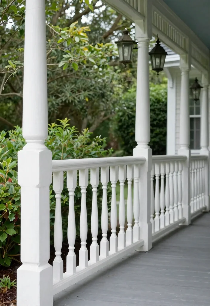 17 Wood Porch Railing Ideas That Add Classic Charm - 16. Classic Colonial Railing 1