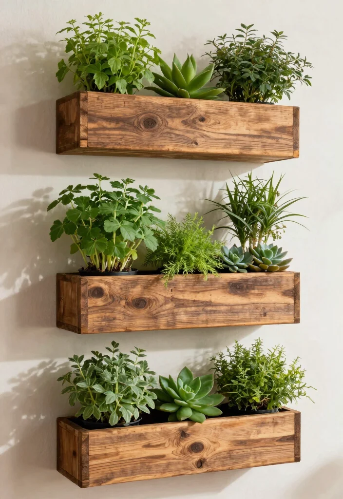 18 Garden Planter Boxes Ideas for a Stunning Display - 1. Vertical Wall Planter Boxes 1