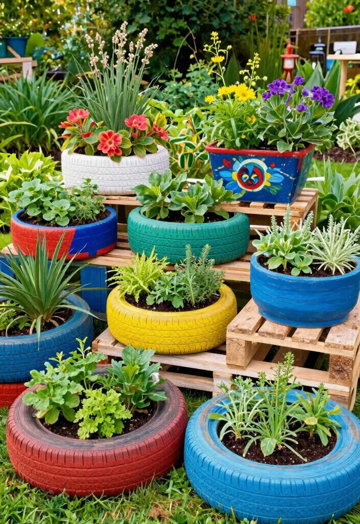 18 Garden Planter Boxes Ideas for a Stunning Display - 18. Upcycled Planter Boxes 1
