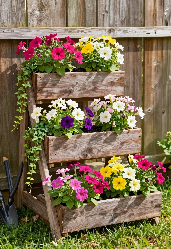 18 Garden Planter Boxes Ideas for a Stunning Display - 2. Tiered Planter Box 1