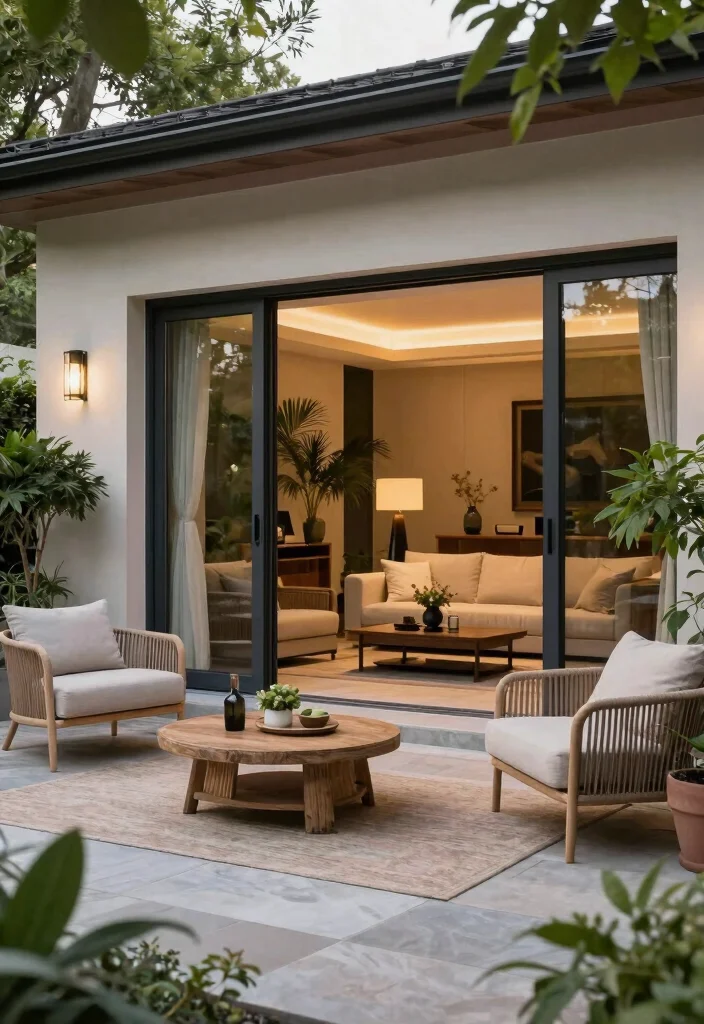 18 Outdoor Covered Patio Ideas for Stylish Shade - 16. Indoor-Outdoor Living 1