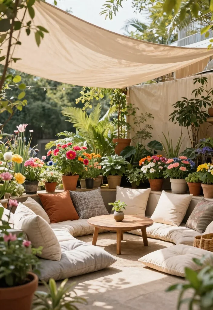 18 Outdoor Covered Patio Ideas for Stylish Shade - 5. Canopy Comfort 1