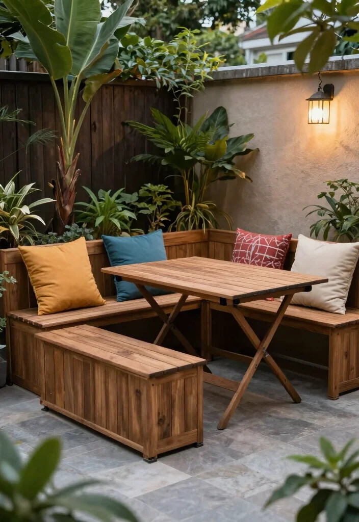 18 Small Backyard 2026 Trending Ideas That Make Tiny Spaces Feel Huge - 2. Multi-Functional Furniture 1