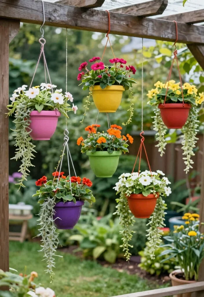 18 Small Backyard 2026 Trending Ideas That Make Tiny Spaces Feel Huge - 3. Hanging Planters 1