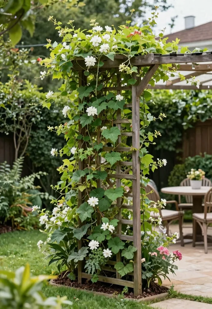 18 Small Backyard 2026 Trending Ideas That Make Tiny Spaces Feel Huge - 4. Vertical Trellises 1